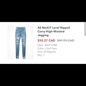 next level ripped curvy high waisted jegging